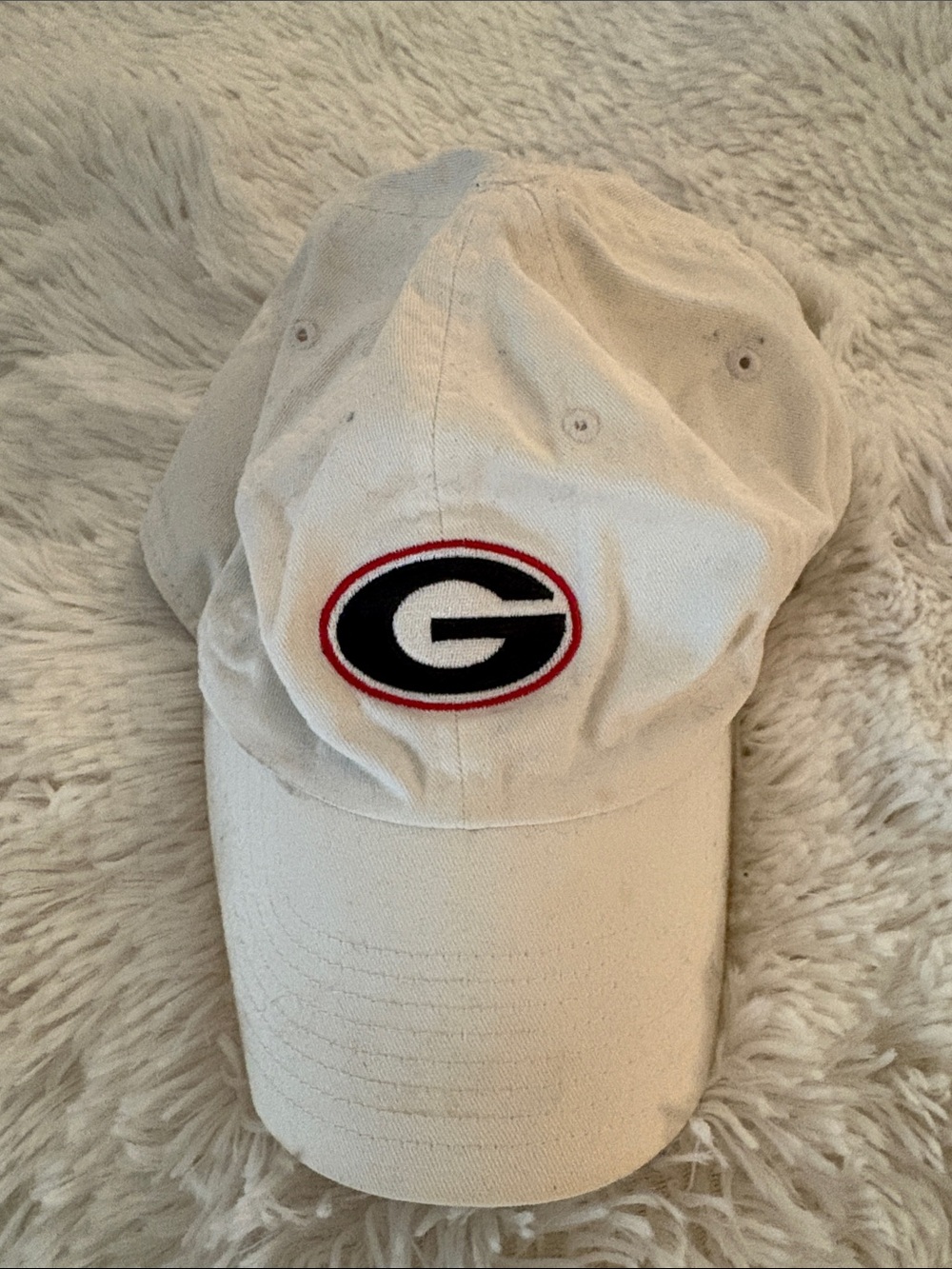 Nike University G Logo Beige Cotton Baseball Cap